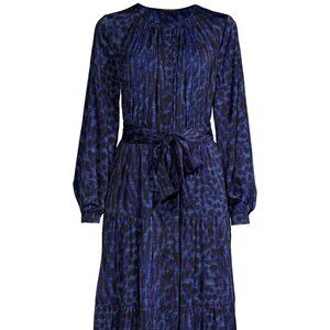 Kobi Halperin Poppi Printed Midi-Dress Xx-large Sapphire Multi